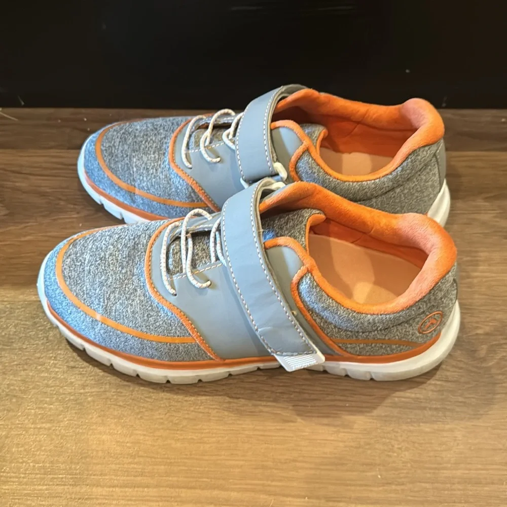 Anodyne No. 45 Sport Jogger Diabetic Shoes Women's Size 8.5M Orange/Gray - Picture 3 of 5